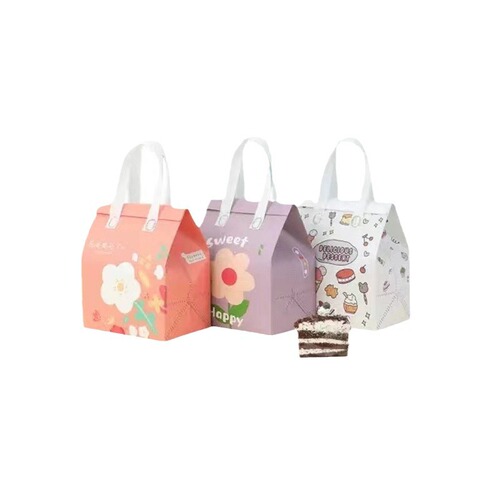 Non-woven takeaway packaging bag, milk tea tote bag, aluminum foil insulation bag, waterproof disposable catering bag wholesale