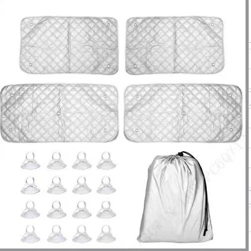 Camping RV for VW T5 short axle rear glass heat shield RV glass sunshade privacy curtain 4PCS
