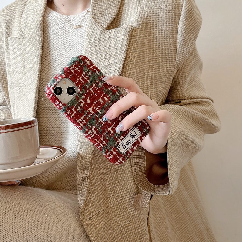 Velvet Phone Case For Iphone 16 Pro Max Patterned Cover_voghion.com