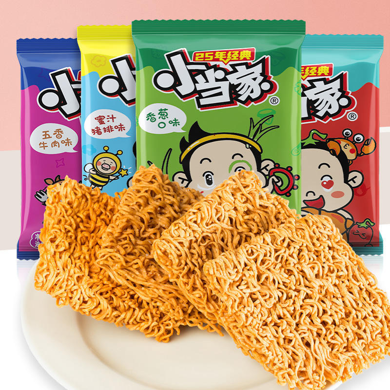 統一小浣熊小當家乾脆麵掌心脆干吃方便麵懷舊零食品乾脆麵