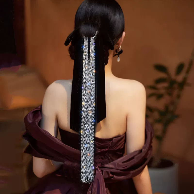 Европейские и американские трансграничные преувеличенные длинные цепочки волос многослойные аксессуары для волос с кисточками