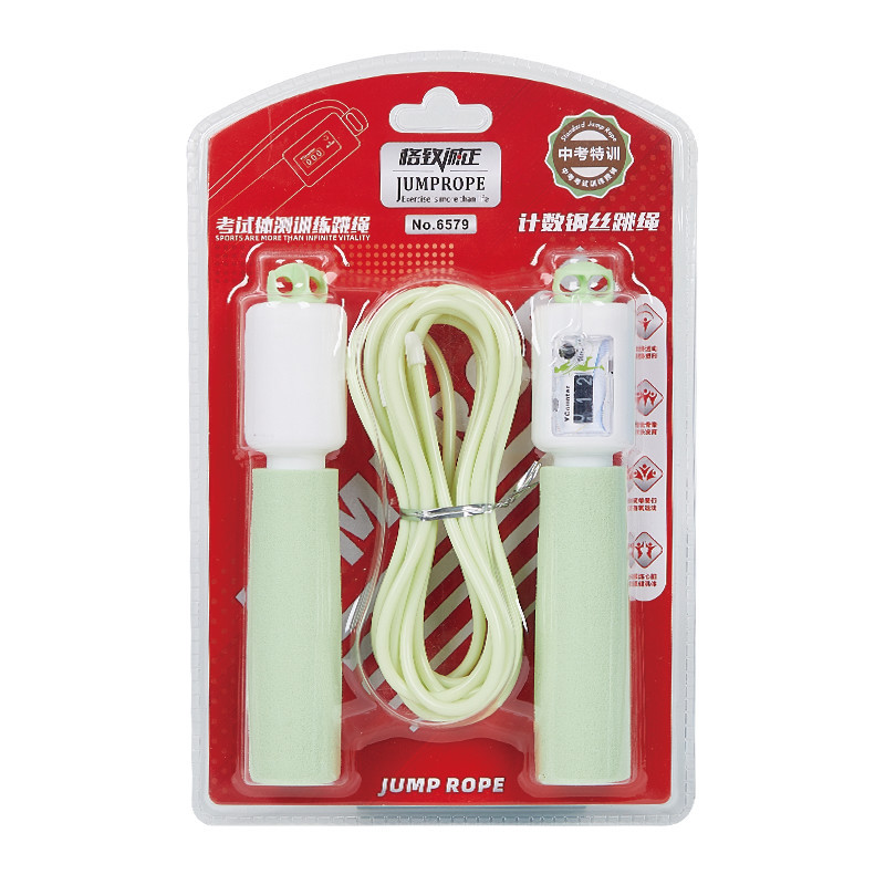 6579 와이어 로프-마카롱 그린 물집