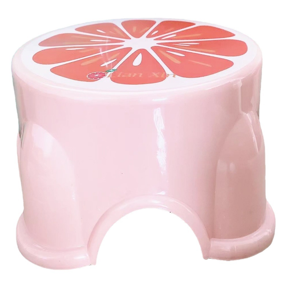 Al por mayor engrosada de plástico taburete de fruta taburete para niños creativo de dibujos animados adulto lavado de pies zapatos cambiando taburete bajo Banco móvil image 1