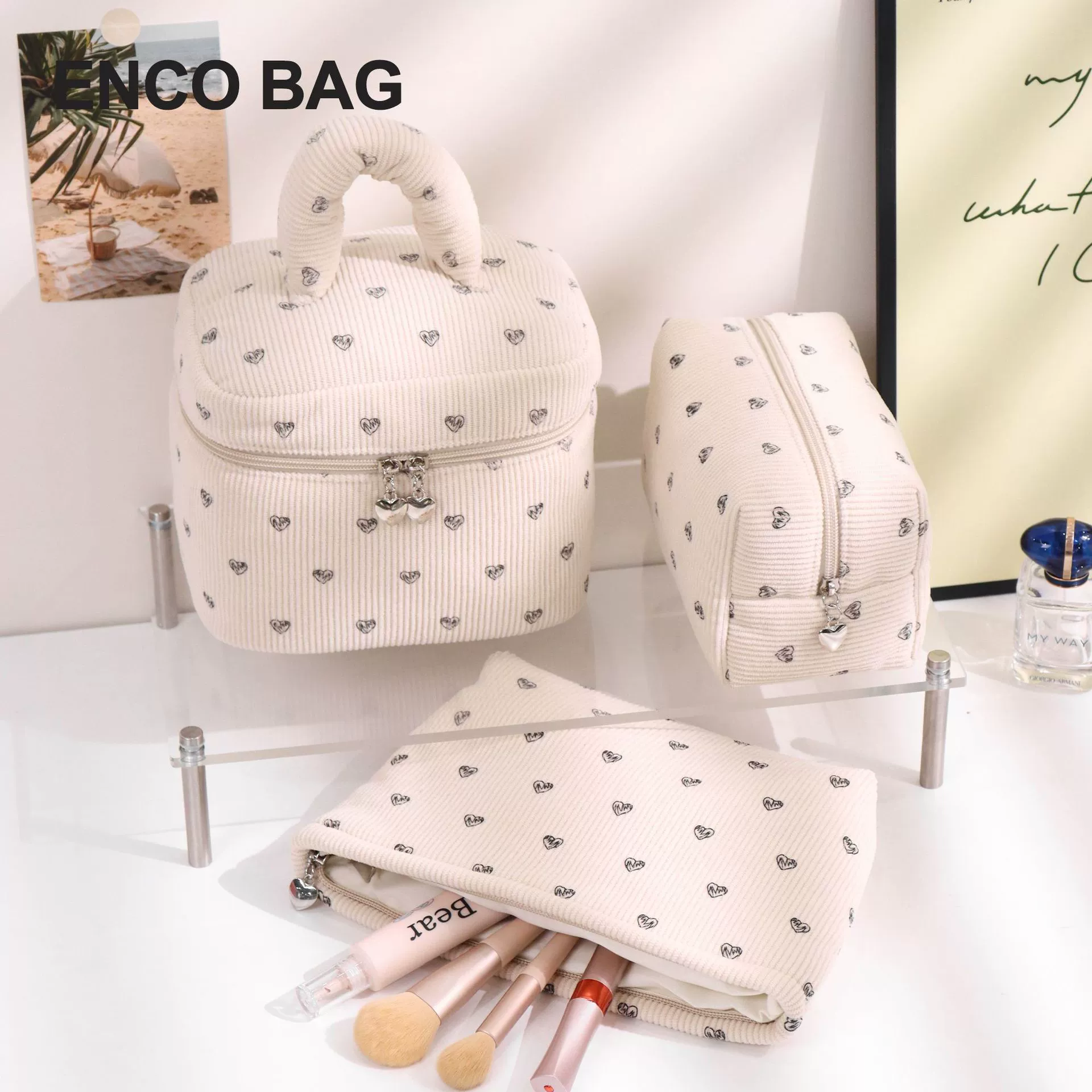 Брендовый косметичка, organizer bag, вместительная сумка, стиль высокого качества