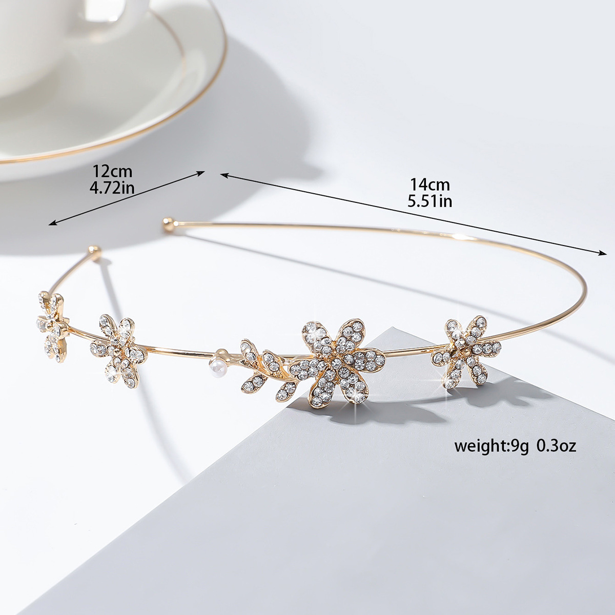 Corea del Sur nuevo estilo retro metal estilo flor mariposa diamantes de imitación diadema mujer estilo europeo y americano dulce fresco diadema accesorios para el cabello de todo fósforo