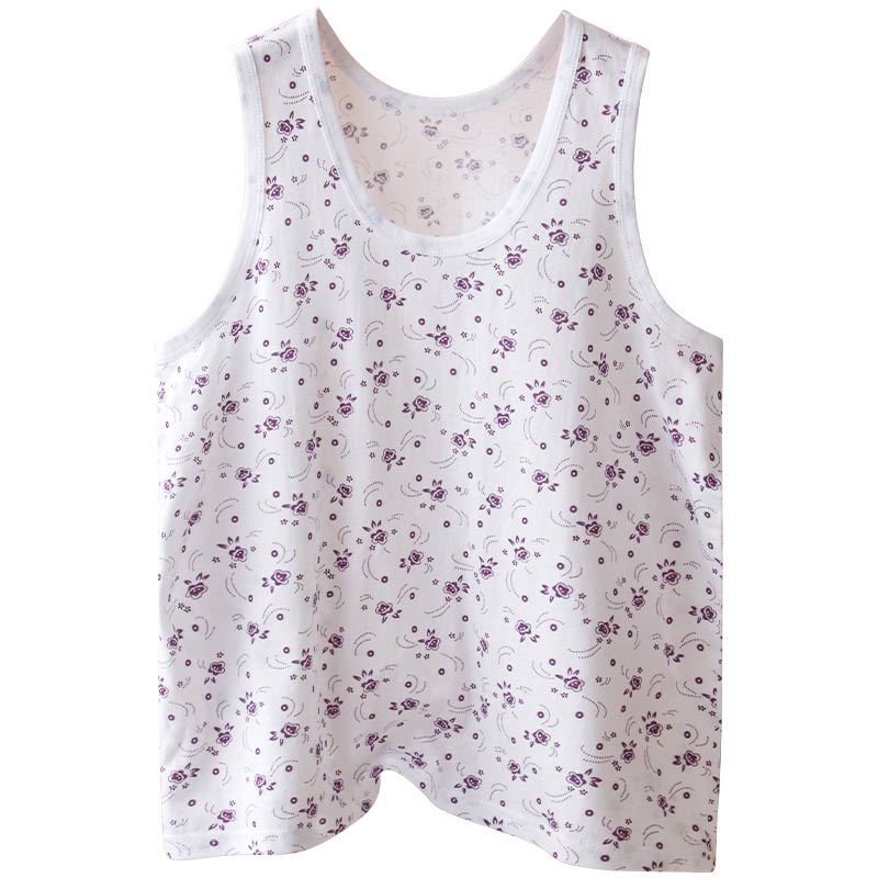 Chaleco de algodón para mujer, verano, algodón fino, anciana, transpirable y absorbente de sudor, sin mangas, chaleco de mediana edad y ancianos de gran tamaño