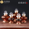 Brass oil lamp Buddhist supplies make offerings to Buddha Butter lamp Long light Lamp supply household Candlestick Lamp supply Buddha