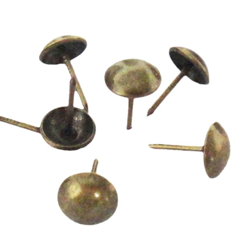 Clavos redondos (3mm-30mm) - Para decoración de muebles (cama, silla, sofá), cajas de madera y empaque blando, incluidos clavos de cepillo