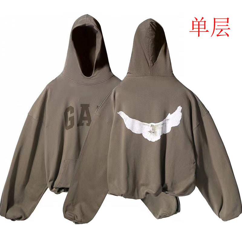 Kanye侃爷連名oversizationアメリカ式高街平和鳩ゆるい男女カップル半袖t潮フード|undefined
