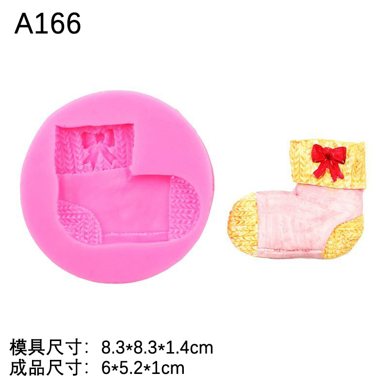 Oso de dibujos animados Navidad felpa modelado silicona molde creativo para hornear fondant cake chocolate Decoración