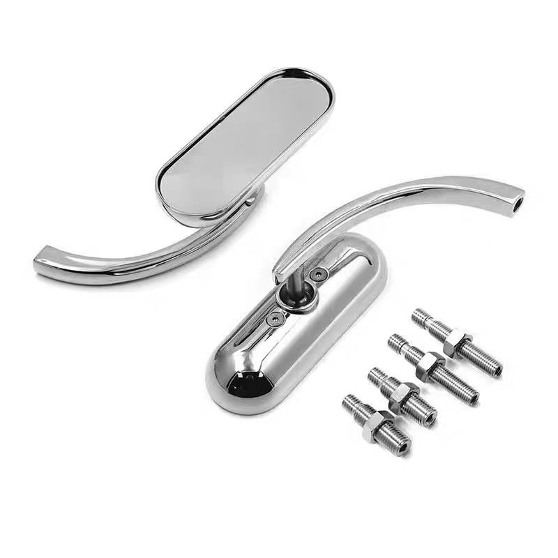 Harley Motorcycle Accessories Aluminum Classic Style Modified Rearview Mirror Retro Cool Black Universal Reflective Reversing Mirror