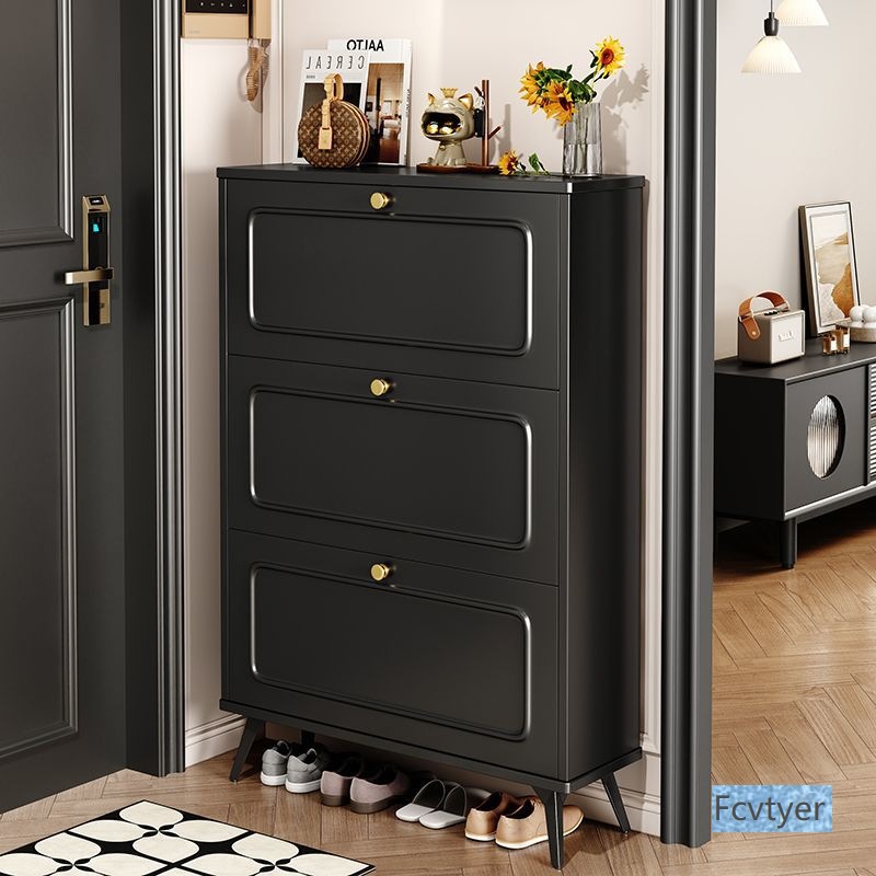 Langyu Jia Small Shoe Rack Ultra-Thin Flip Shoe Cabinet Simple Doorway Entry New Popular Home Entrance Cabinet Integrated 20