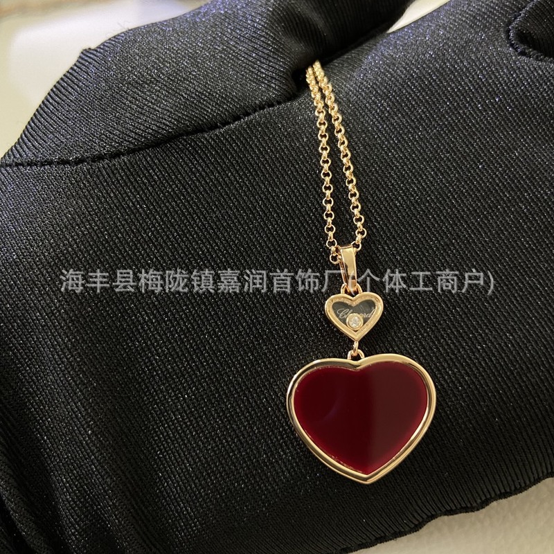 肖家红玛瑙爱心贝母肖邦项链高版孔雀绿简约手链系列套装跨境饰品|undefined
