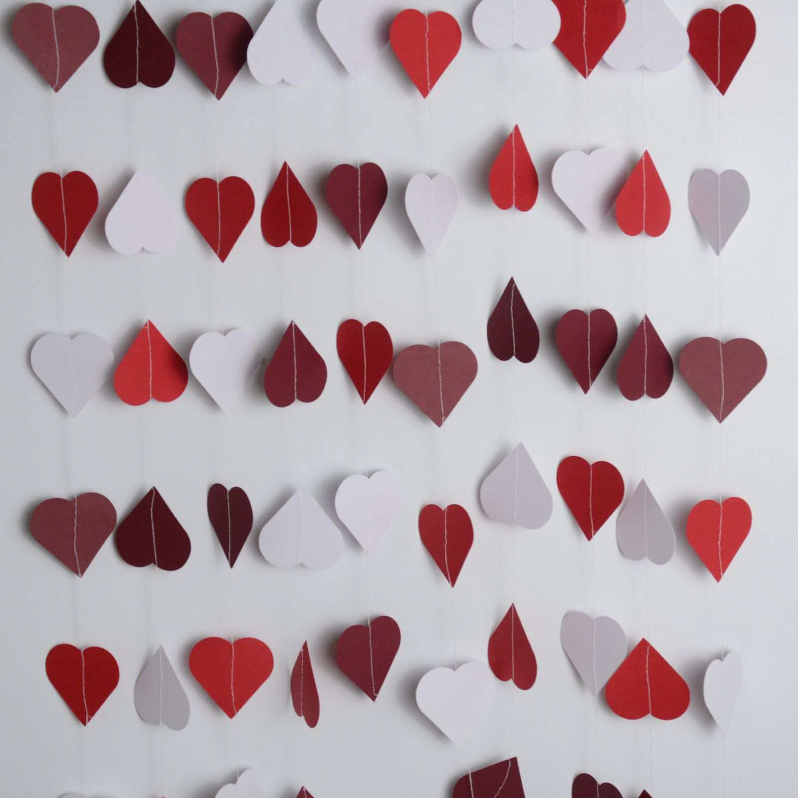 딥 레드 + 브라이트 레드 + 화이트