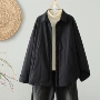 长袖翻领休闲款保暖棉服