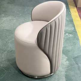 化妆凳梳妆凳轻奢网红卧室女生梳妆台圆凳ins风家用靠背化妆椅子