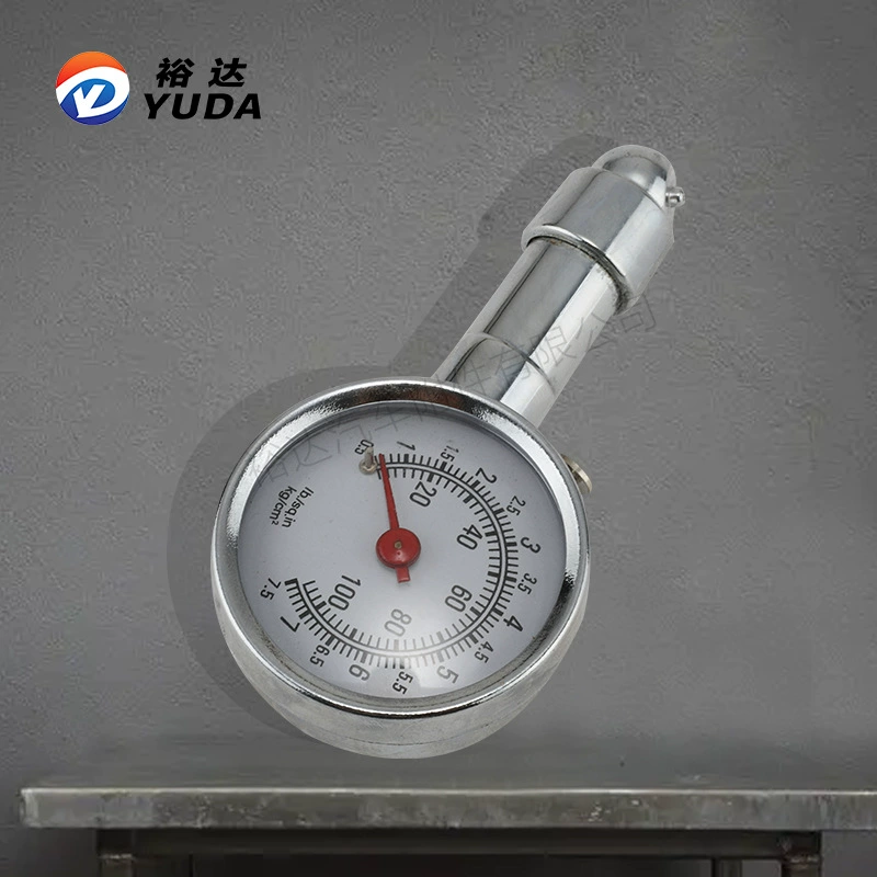 Экспортный портативный пузырьковый манометр Yuda, точные автомобильные принадлежности, механический манометр для шин, манометр для грузовых автомобилей, 100 фунтов на квадратный дюйм
