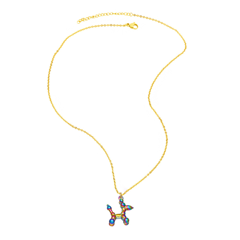 Fashion Dog Copper Pendant Necklace Plating Copper Necklaces