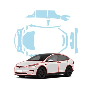 21-26 Tesla Model X TPU Fərdi Kəsilmiş Çizilməyə Qarşı Boya Filmi