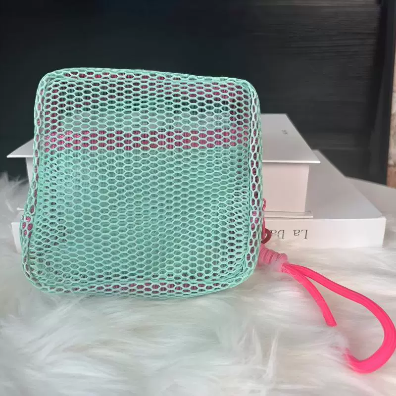 Storage Bag — Capacious Cosmetic Organizer, Mesh Pouch with Hand Strap, Multi‑color Options