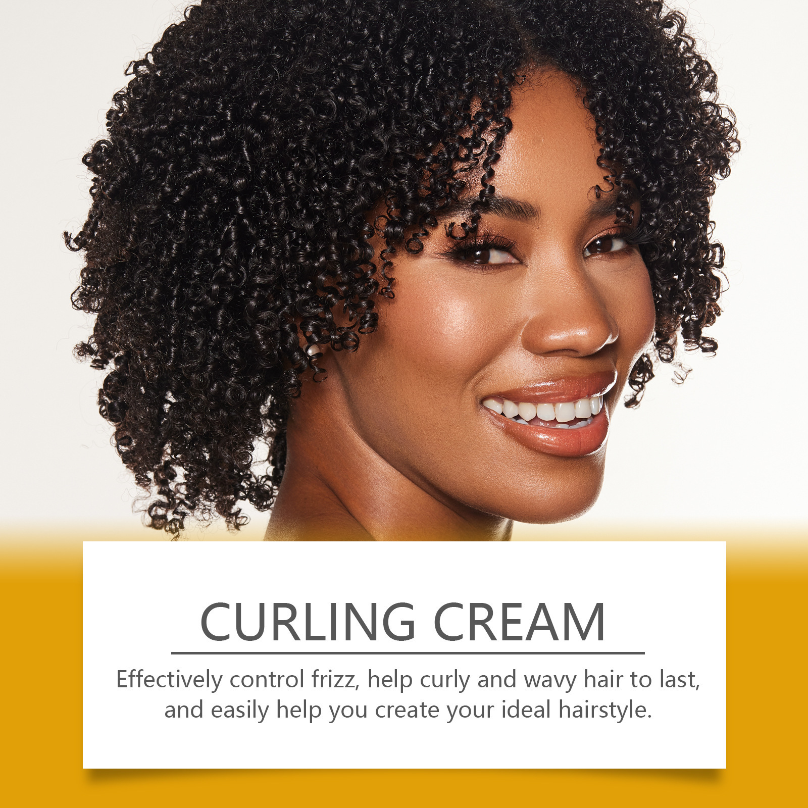 HOEGOA Moroccan Nourishing Styling Cream Ingredientes suaves Curly Hair Styling Care Styling Nutrition Natural Soft