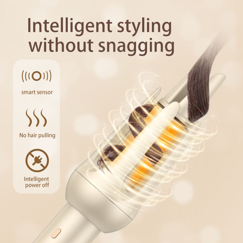 全自動ヘアアイロン、ヘアケア溝、ウェーブ電動ヘアアイロン、髪を傷めない、マイナスイオンパーマ、寮用品|undefined