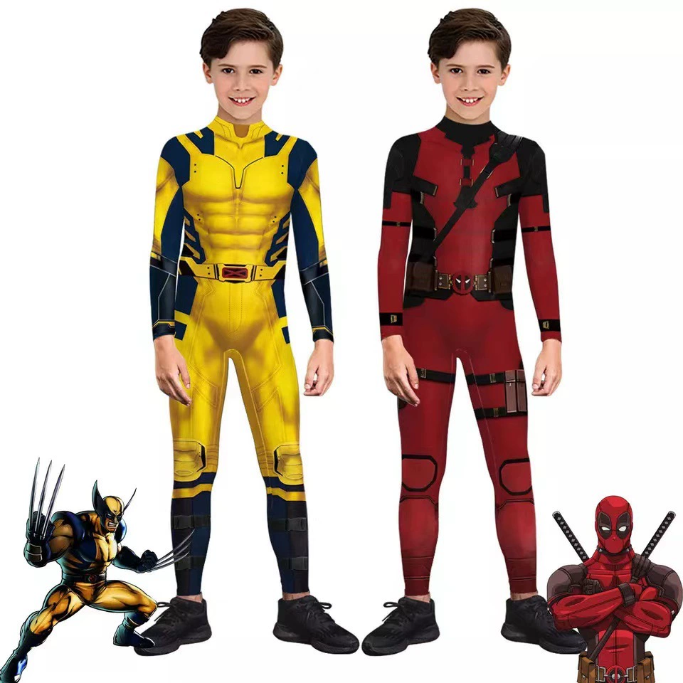 Коллекция костюмов на Хэллоуин Wolverine Deadpool 3 cosiay кросс-бордер костюмы колготки кросс-бордер волк дядя костюм