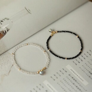 �ڰ���ڼ⾧ʯ ��Ȼ��ˮ�����Lʯ14k���������H�|��С�Y��