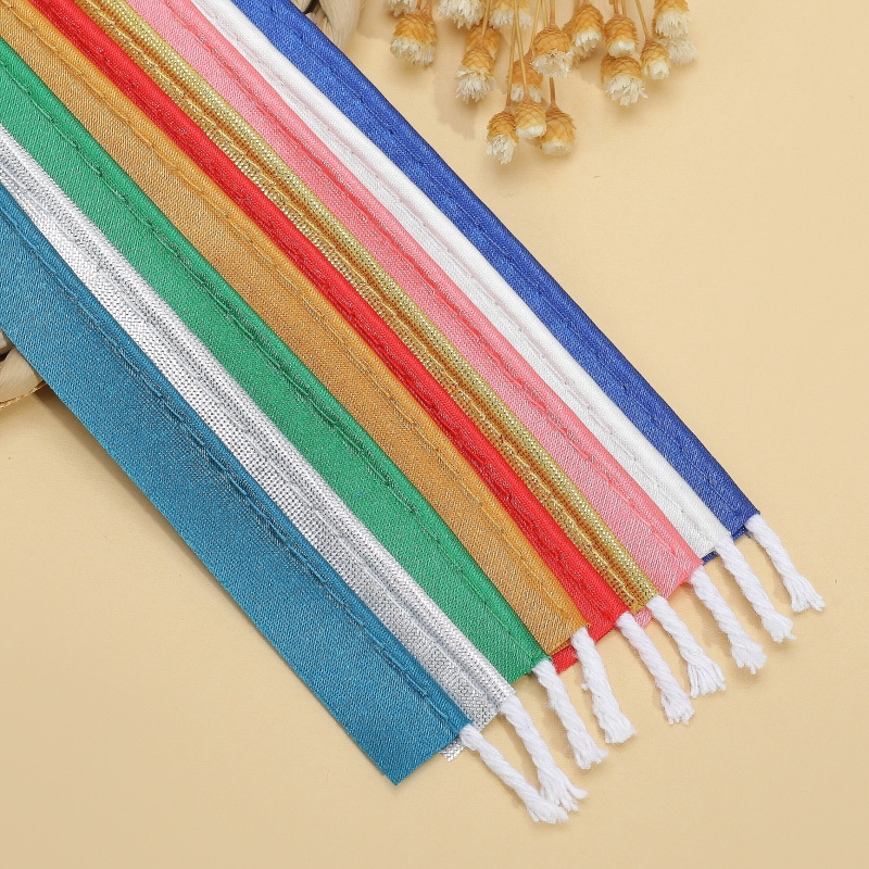 Lemei Cheongsam Hemming Strips, Satin Fabric, Piping Strips, Clothing Core-Inlay Strips, Hemming Collar Decorative Accessories