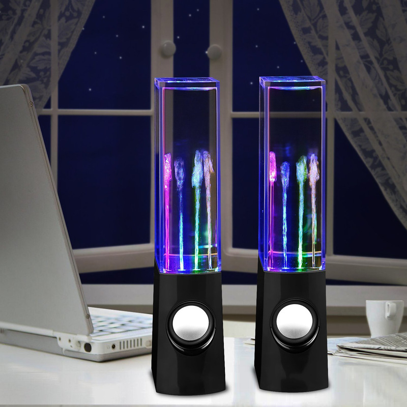 Factory Wholesale Square Water Dance Speaker Processing Foreign Trade Export Led Creative Speaker Factory Wholesale Square Water Dance Speaker Processing Foreign Trade Export Led Creative Speaker
