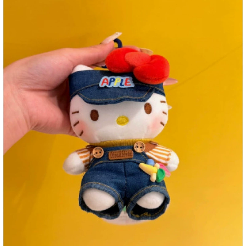 Sanrio, hello kitty, подлинная классическая мультяшная плюшевая кукла, сумка, упаковка, брелок