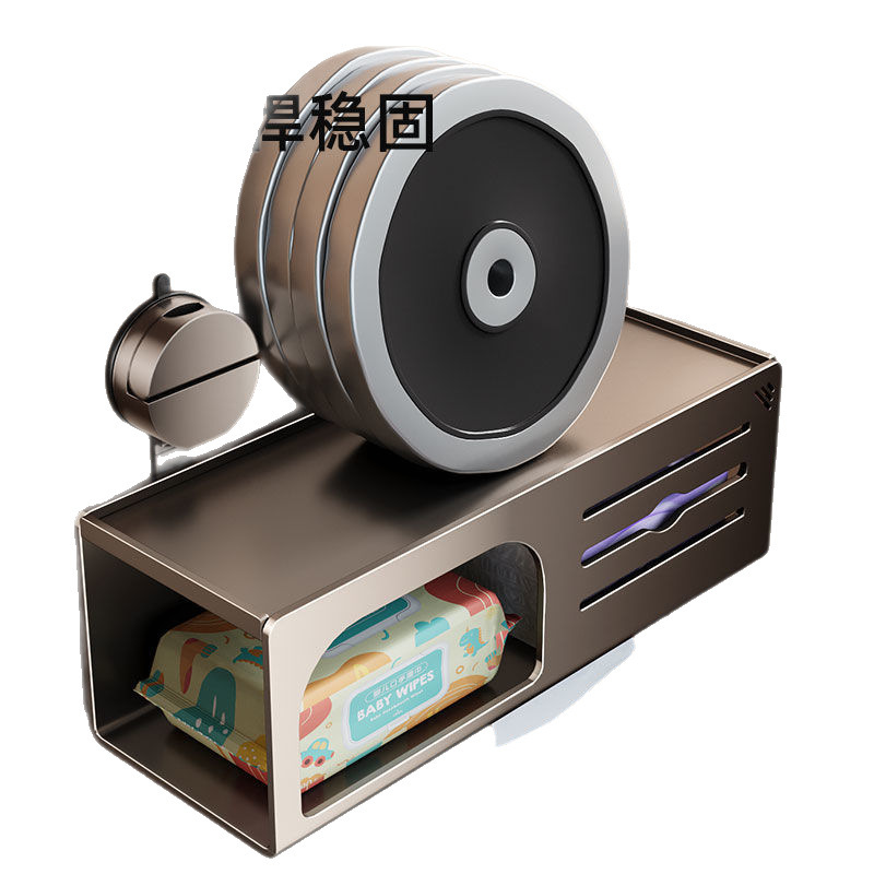 吸盘卫生间纸巾盒壁挂洗手间厕所厕纸盒抽卷纸卫生纸洗脸巾置物架|undefined
