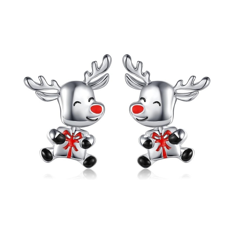 Christmas creative small cute cartoon earrings