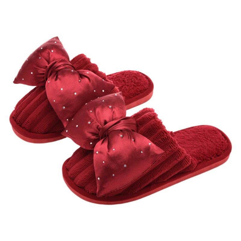 Свадебные тапочки Свадебные Красные Пара Новой Свадьбы Высококачественная Праздничная Сопровождающая Пара Осенне-Зимняя Свадьба Жениха и Невесты