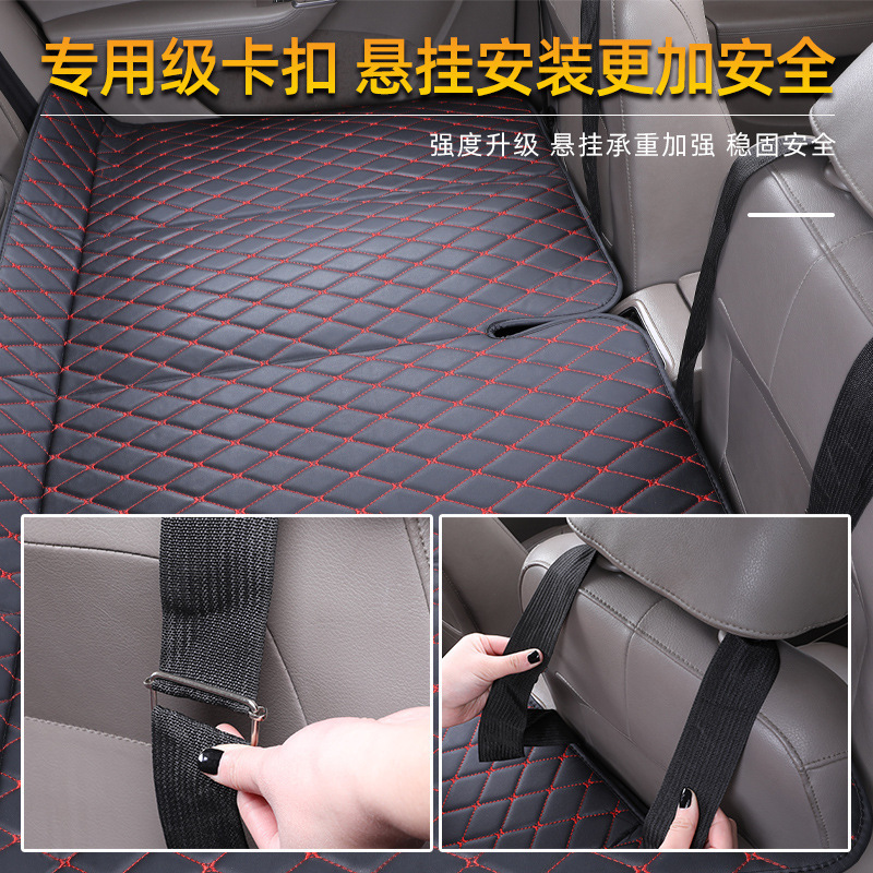 Cojín de viaje de autoconducción cojín de sueño trasero cama de viaje de automóvil asiento trasero cama plegable artefacto para dormir en el coche