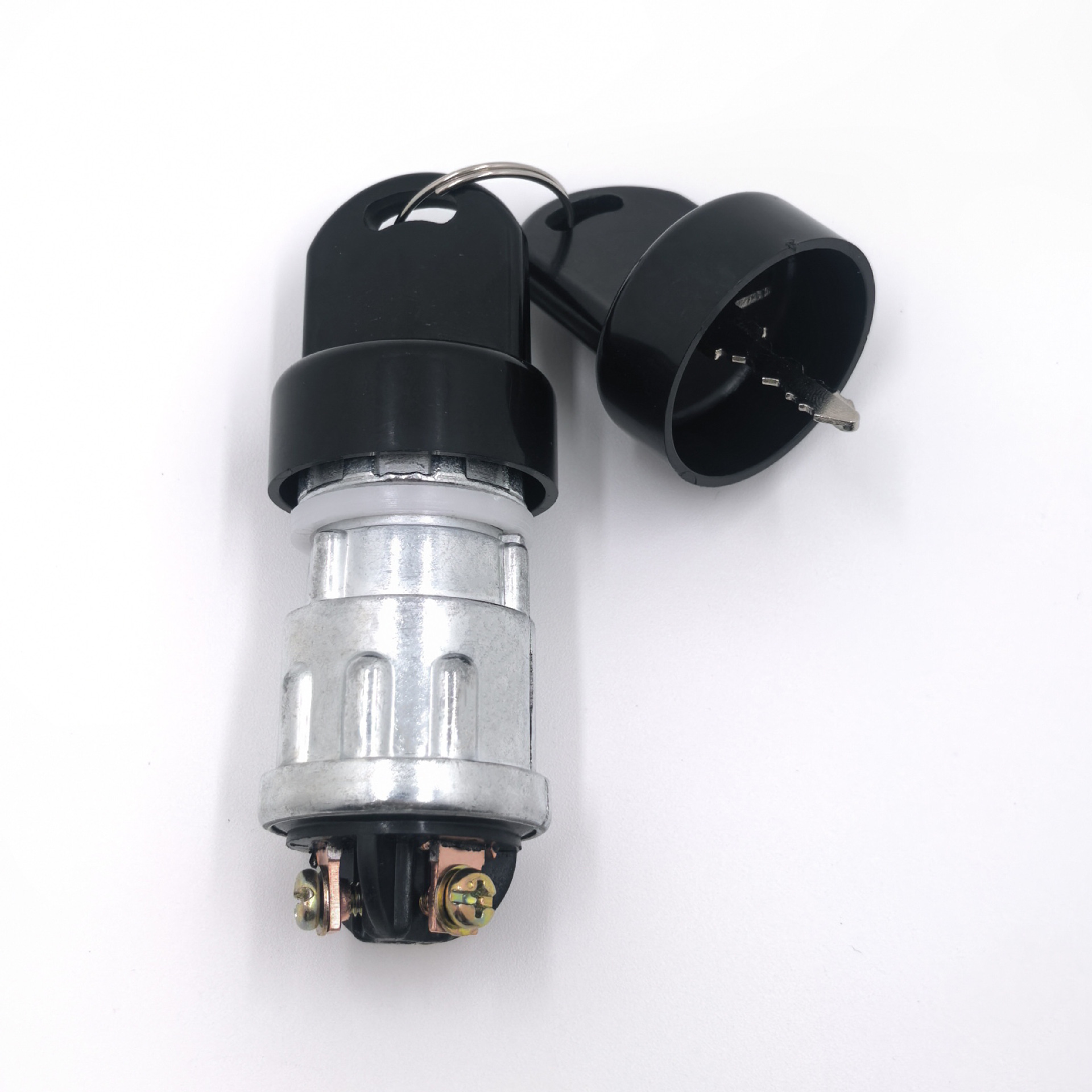 Three-wire ignition switch with waterproof cap, used for tractor and agricultural vehicle engine start switch modification, model JK423