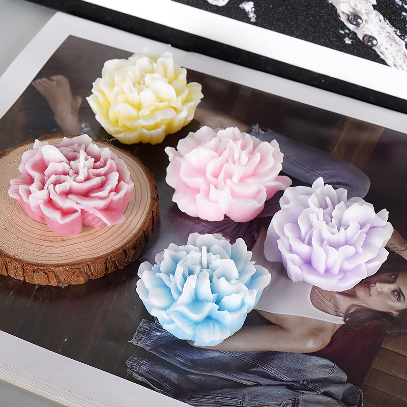 Wedding accompaniment gift box creative shape carnation flower scented candle ornament birthday gift girl atmosphere sense