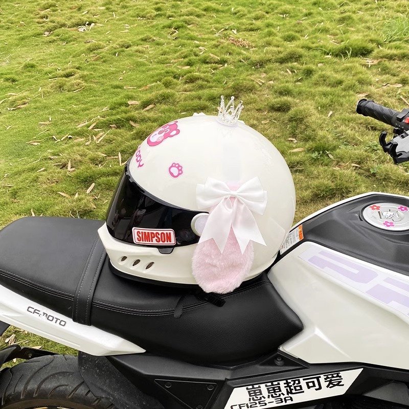 Helmet Decoration with Bowknot