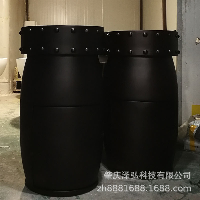 圆形玻璃钢垃圾桶厂家供应frp果皮箱 分类环保创意酒店户外垃圾箱