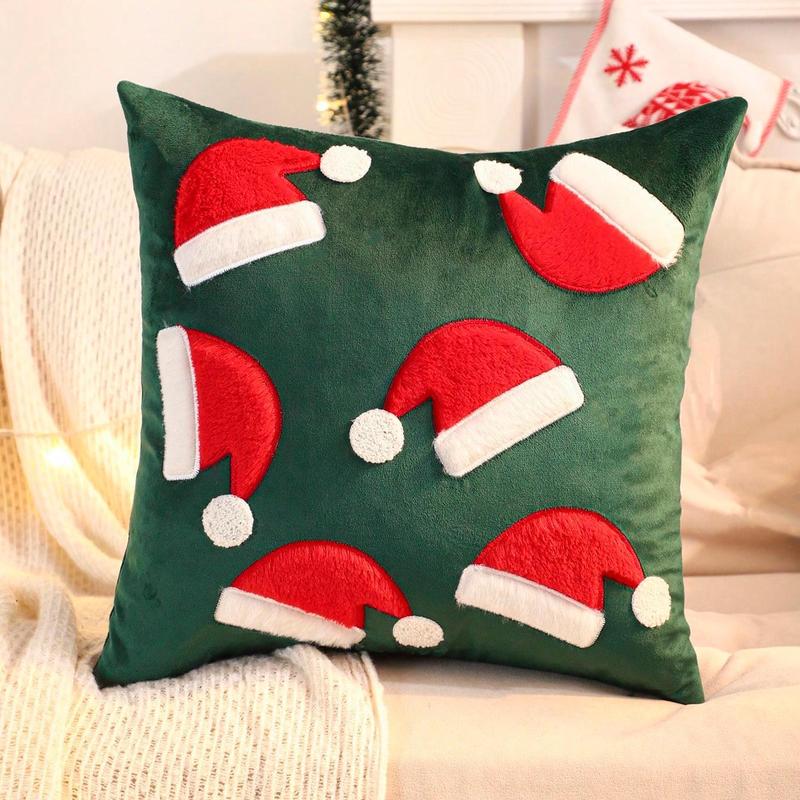 クリスマス枕カバー、ベルベット刺繍、クリスマス帽子、手袋、外国貿易、クロスボーダー工場、ドロップシッピング|undefined