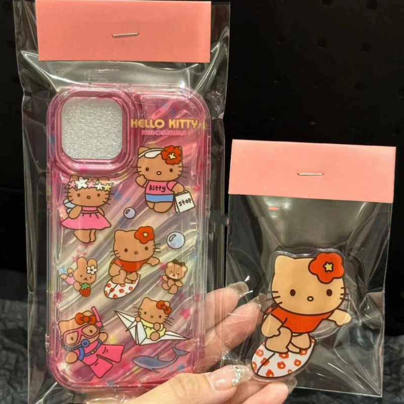 Ins Surf Diving KT Cat iPhone16 Apple Phone Case 15 Inner Twill 14Promax Bracket 13 Female 12 Ins Surf Diving KT Cat iPhone16 Apple Phone Case 15 Inner Twill 14Promax Bracket 13 Female 12