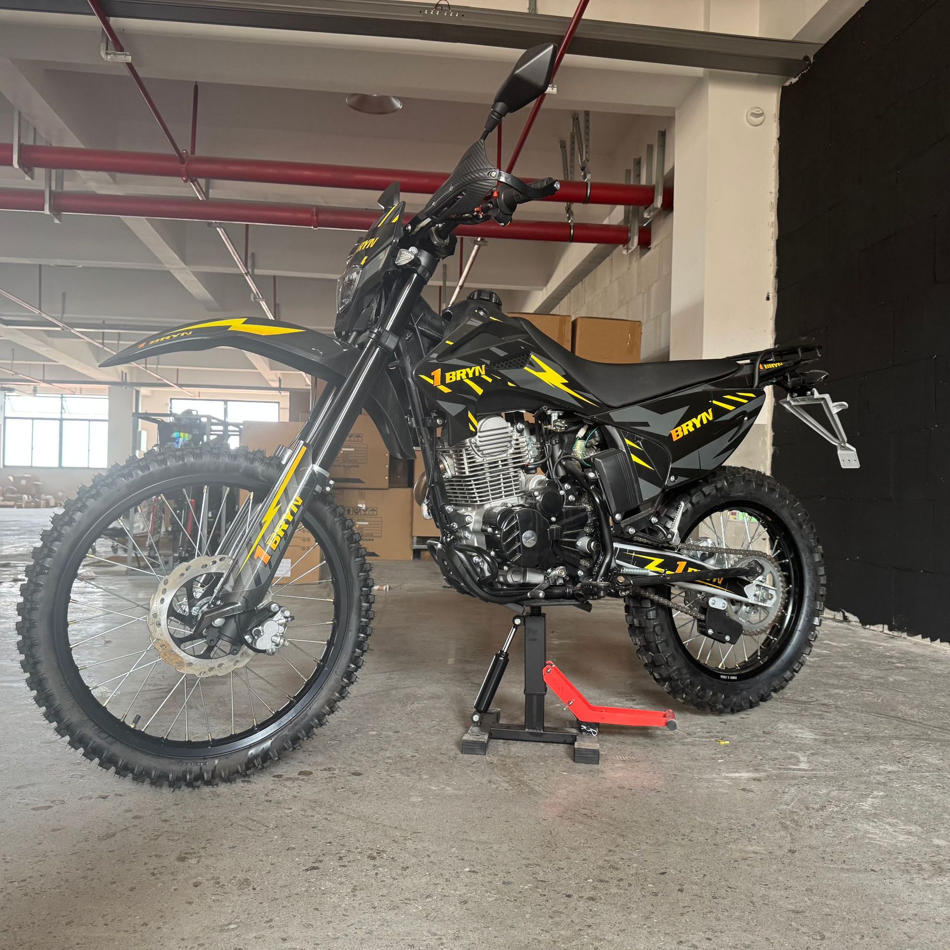 New Bryn Off-Road Motorcycle 250Cc, Front 21-Inch, Rear 18inch Inch Wheels, Adult Outdoor Adventure Motorcycle
