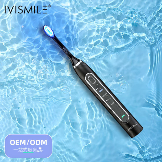 Cross-border Ai Smile 03TB Electric Toothbrush Blue Light White Teeth Bright Sound Wave Cleaning Smart Wireless Charging in stock