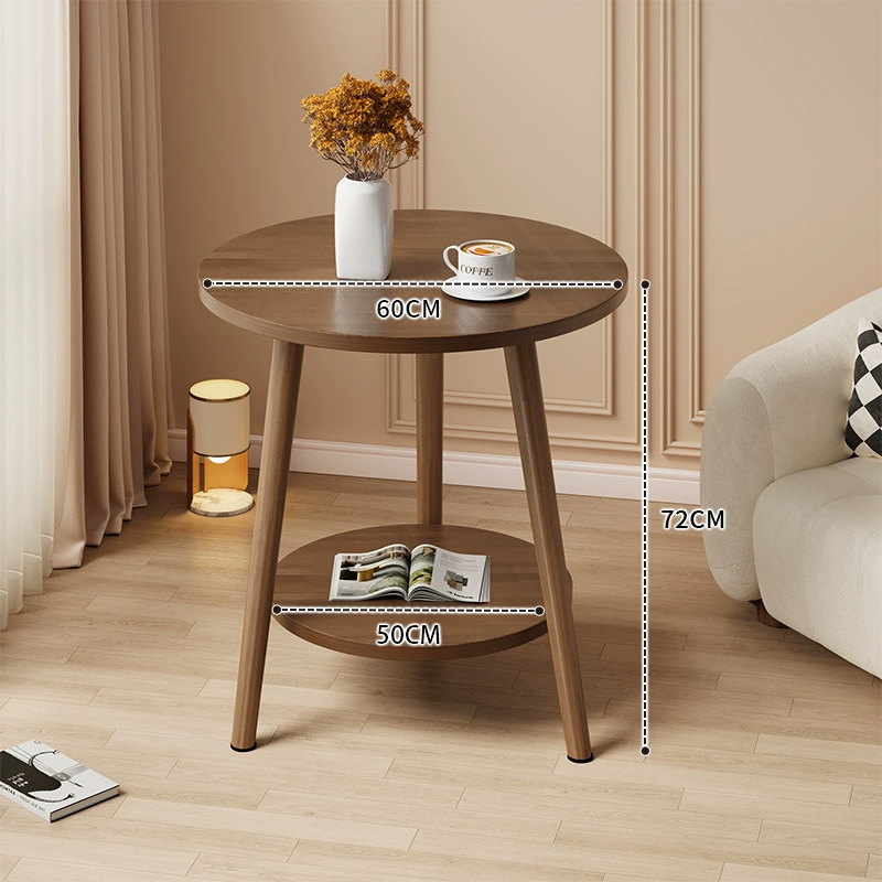 Mesa redonda pequeña mesa de té simple sala de estar casera sofá lado varios dormitorios mesas de cabecera creativas mini simple mesa de balcón