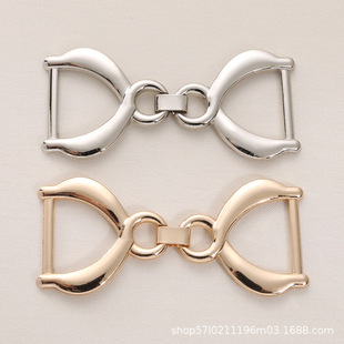 Wholesale alloy plating decorative chain golden bean shoes shoe buckle DIY clothing luggage hardware accessories pants waist chain