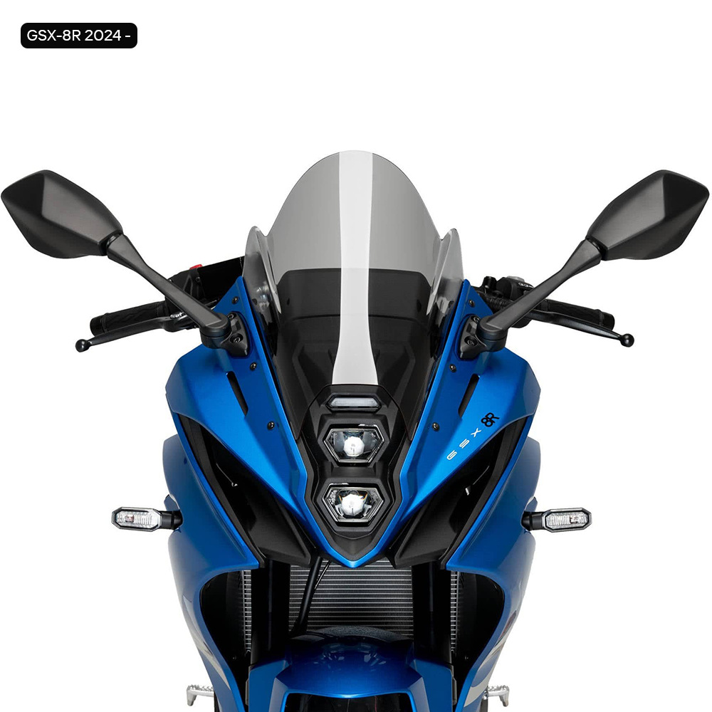 Suitable for Suzuki Gsx-8R Modified Windshield, Heightened Racing Windscreen, Track Windshield 25+