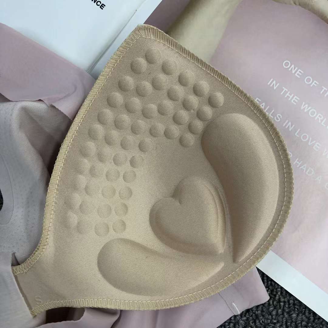 Nueva ropa interior deportiva de color sólido de las mujeres pequeño pecho push up pecho grande pequeño sujetador inalámbrico adhesivo sin costuras Sujetador deportivo