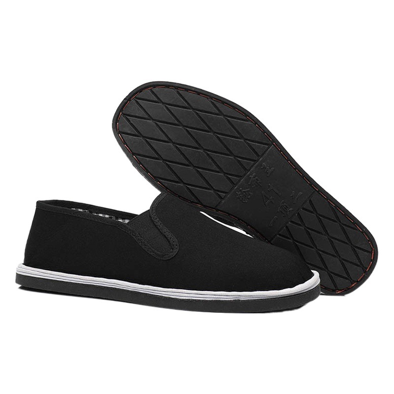 Free shipping old Beijing cloth shoes casual cloth shoes driving exercise running comfortable breathable soft bottom wear-resistant non-slip black cloth shoes