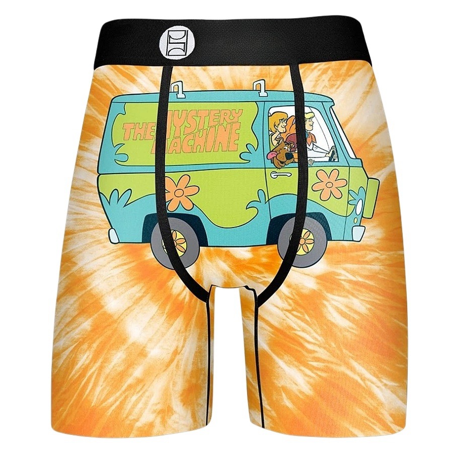 Marca de moda PSD seda de hielo pantalones cortos de poliéster pantalones de playa estampados anime deportes cómodos correr bóxer calzoncillos para hombres