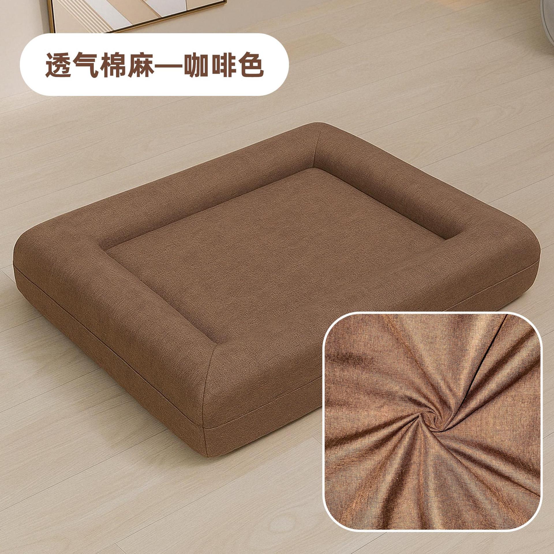 Cama rectangular personalizada para mascotas 2025, sofá cama para perros, colchoneta para mascotas image 16